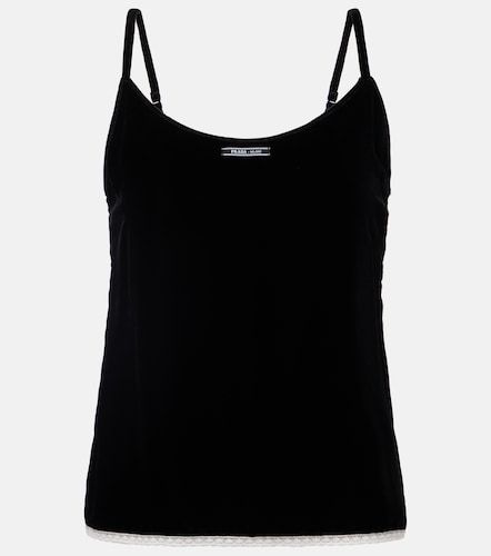 Prada Camisole in velluto con pizzo - Prada - Modalova