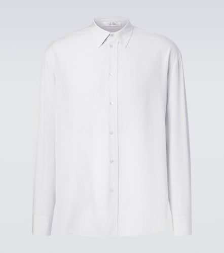 Camisa Granada de popelín de seda a rayas - The Row - Modalova