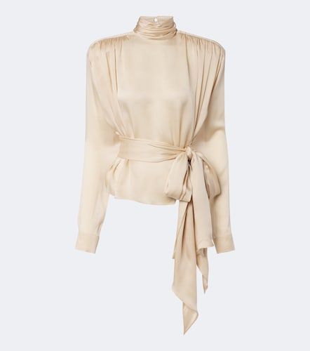 Balmain Bluse aus Seiden-Charmeuse - Balmain - Modalova