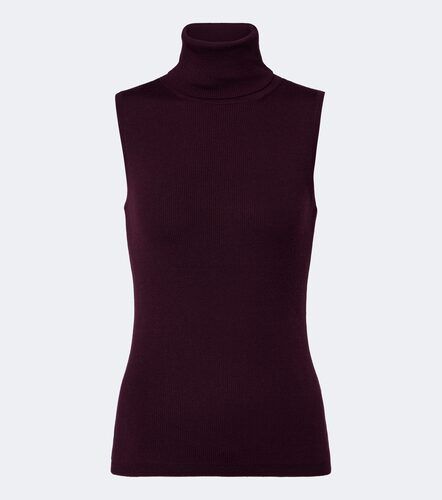 Ribbed-knit virgin wool turtleneck top - Jardin des Orangers - Modalova