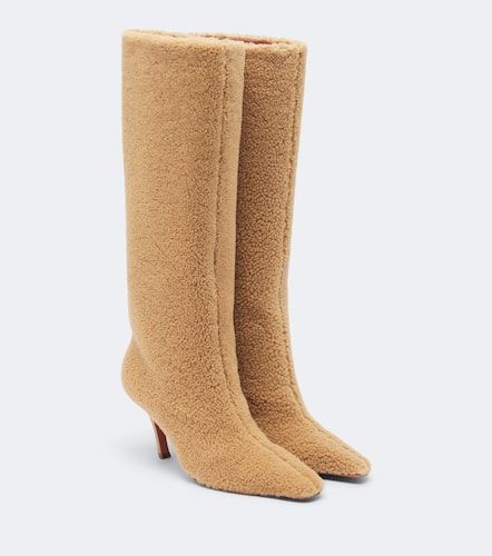 Stiefel Mona aus Shearling - Amina Muaddi - Modalova