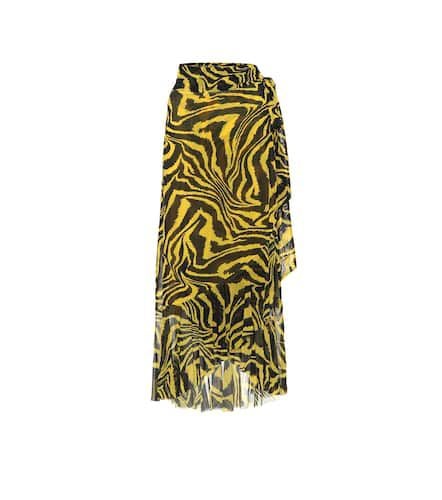 Ganni Animal-print wrap skirt - Ganni - Modalova