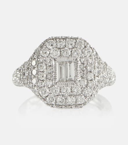 Pavé 18kt white gold ring with diamonds - Shay Jewelry - Modalova