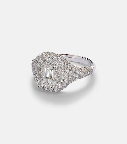 Pave 18kt white gold ring with diamonds - Shay Jewelry - Modalova