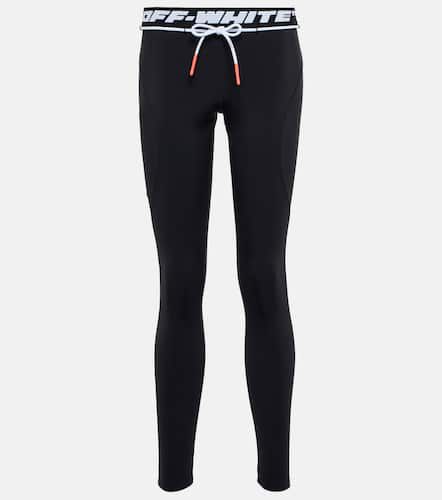 Logo-jacquard low-rise leggings - Off-White - Modalova