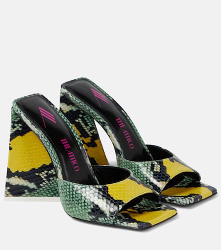 Devon snake-effect leather sandals - The Attico - Modalova