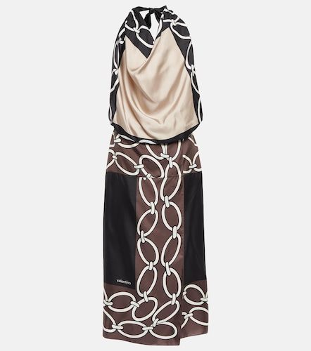 Bedrucktes Midikleid aus Seide - Valentino Garavani - Modalova