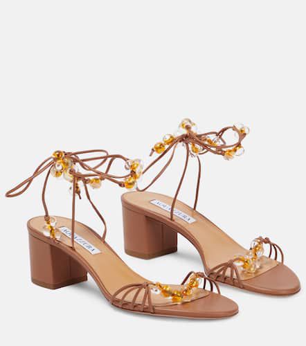 Very Maui 50 leather sandals - Aquazzura - Modalova