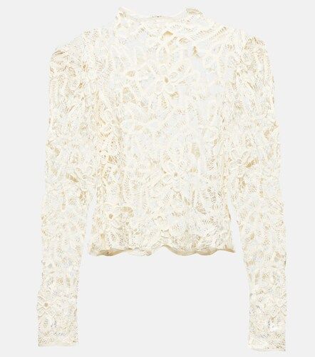 Top de algodón Neline con bordado floral - Isabel Marant - Modalova