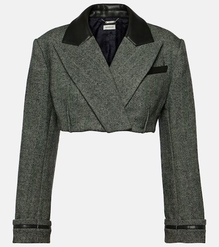 Clare cropped wool-blend blazer - Simkhai - Modalova