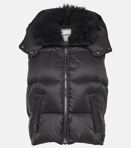 Daunenweste mit Shearling - Yves Salomon - Modalova