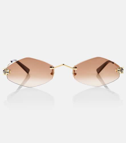 PanthÃ¨re de Cartier geometric sunglasses - Cartier Eyewear Collection - Modalova