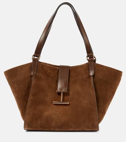 Tara Medium suede and leather tote bag - Tom Ford - Modalova