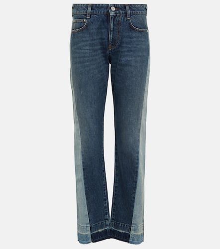 Spliced mid-rise straight jeans - Stella McCartney - Modalova