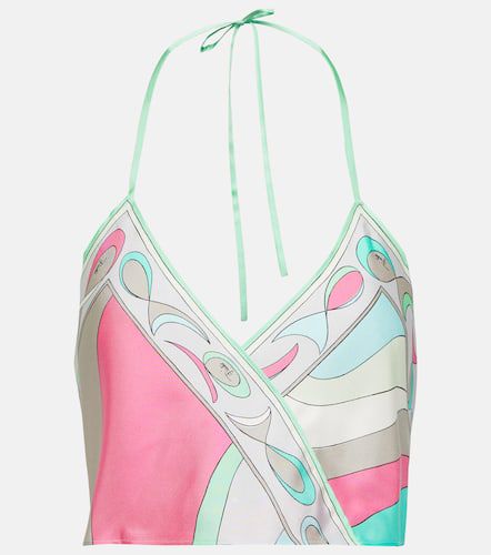 Pucci Pesci silk crop top - Pucci - Modalova