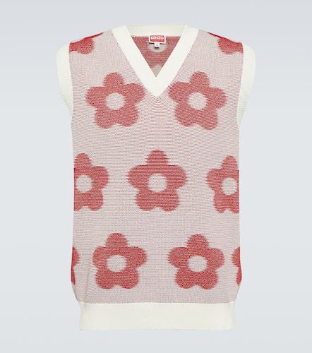 Kenzo Jacquard cotton sweater vest - Kenzo - Modalova