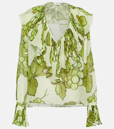 Etro Printed ruffle-embellished top - Etro - Modalova