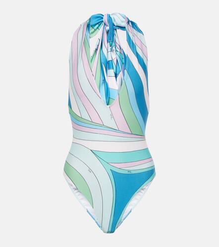 Pucci Iride halterneck swimsuit - Pucci - Modalova