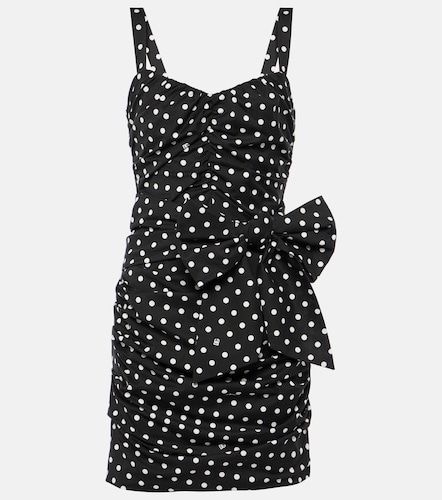 Abito corto in misto cotone a pois - Dolce&Gabbana - Modalova