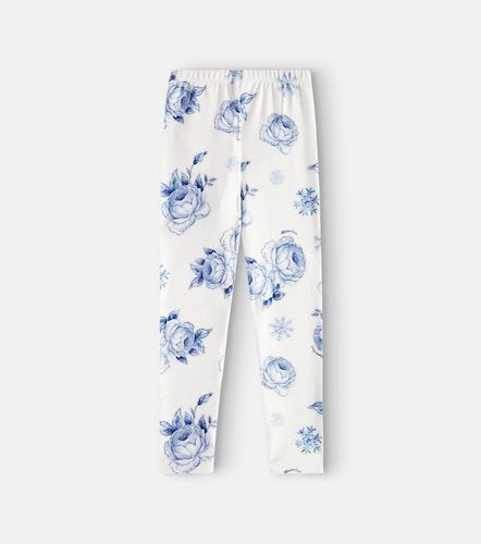 Leggings Roses Snowflakes estampados - Monnalisa - Modalova
