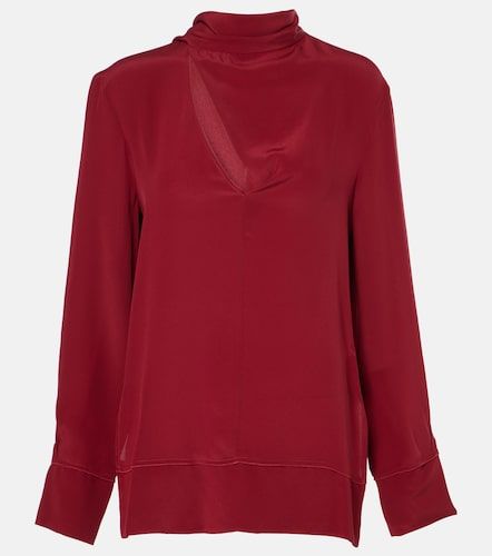 Blusa de seda con fular - Victoria Beckham - Modalova