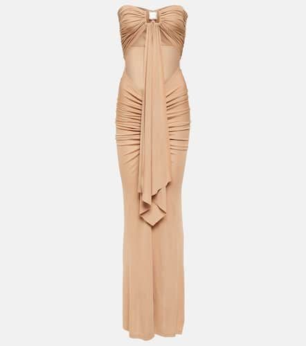 Ring-detail ruched cutout maxi dress - Christopher Esber - Modalova