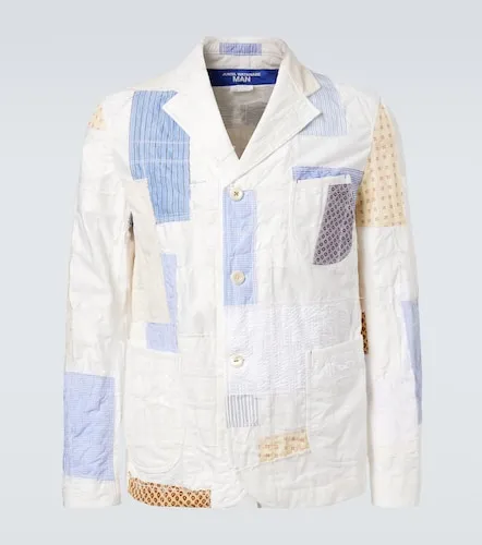 Blazer de Patchwork de algodón y lino - Junya Watanabe - Modalova