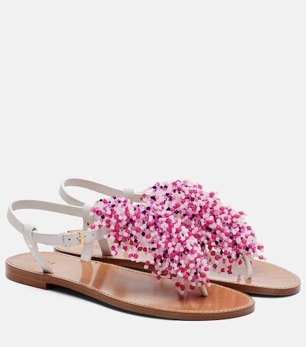 Sandali in pelle con perline ricamate - Pucci - Modalova
