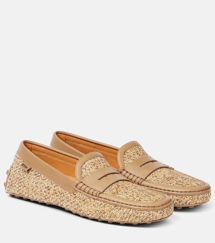 Mocasines Gommino de tweed con piel - Tod's - Modalova