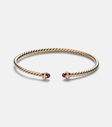 Bracciale Cablespira® Flex in 18kt con granati e diamanti - David Yurman - Modalova