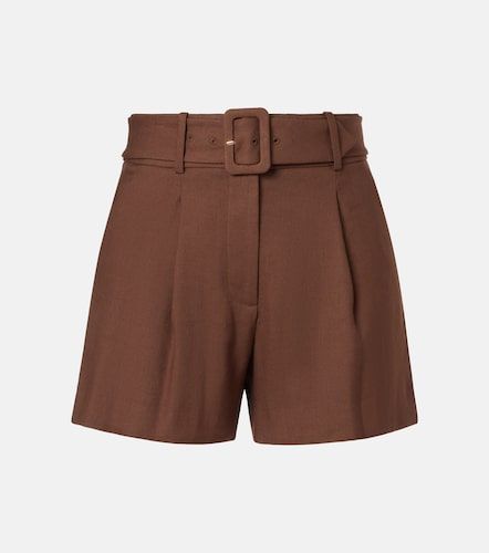 Piper belted linen-blend shorts - Veronica Beard - Modalova