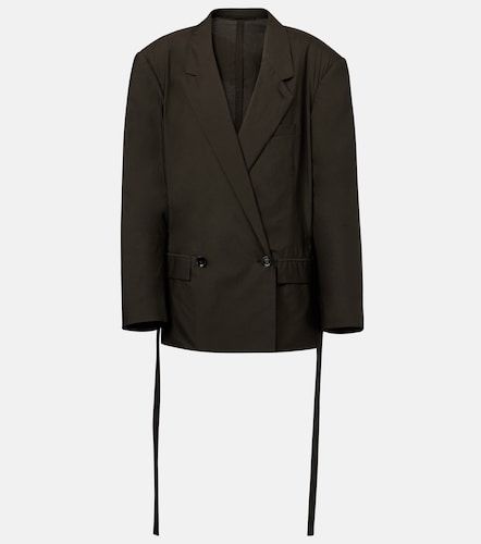 Blazer de algodón y seda con cinturón - Lemaire - Modalova