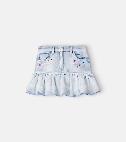 X Disney® falda Stitch en denim - Monnalisa - Modalova