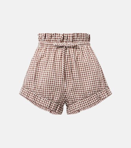 Shorts Callie de algodón a cuadros - Posse - Modalova