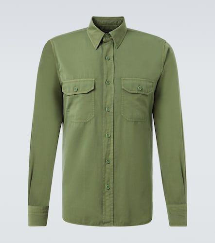 Tom Ford Camisa de algodón y seda - Tom Ford - Modalova
