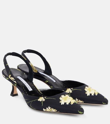 Carolyne 50 floral slingback pumps - Manolo Blahnik - Modalova