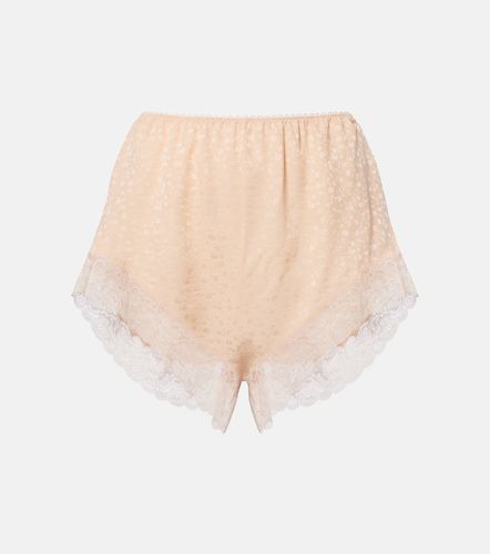 Chloé Shorts de seda en jacquard con encaje - Chloe - Modalova