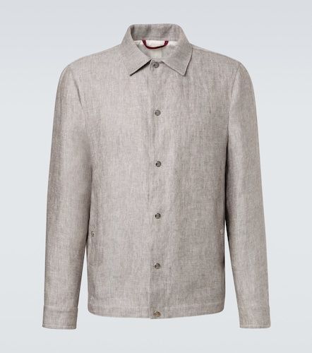 Hemp and linen overshirt - Brunello Cucinelli - Modalova