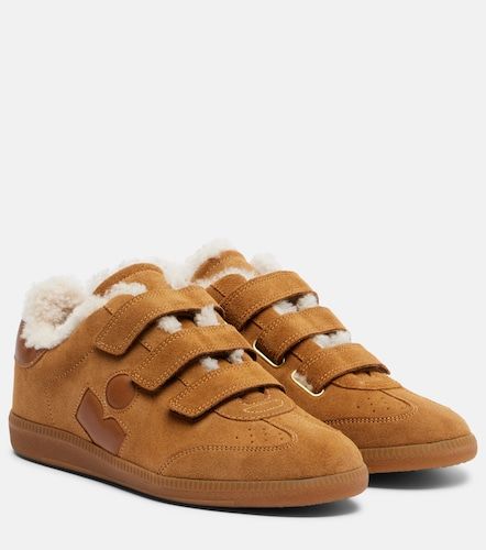 Sneakers Beth in suede con shearling - Isabel Marant - Modalova