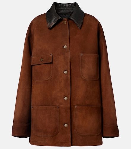 Prada Giacca in suede con pelle - Prada - Modalova