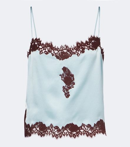 Avelaine lace-trimmed silk satin camisole - Doen - Modalova