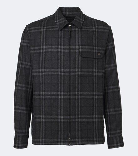 Check wool and cashmere jacket - Burberry - Modalova