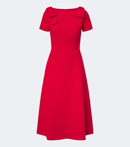 Abito midi in crêpe con fiocco - Carolina Herrera - Modalova