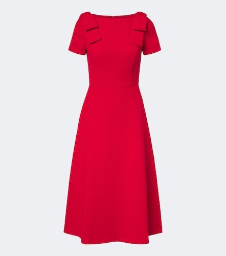 Vestido midi de crepé con lazo - Carolina Herrera - Modalova
