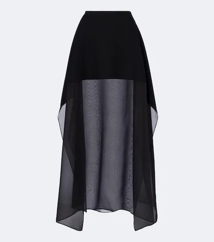 Gonna lunga in maglia con seta - Sportmax - Modalova