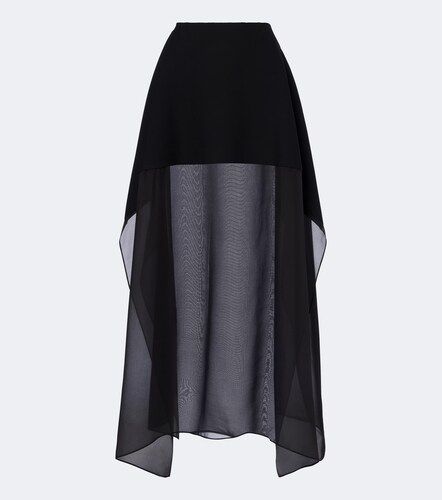 Maxirock aus Strick mit Seide - Sportmax - Modalova