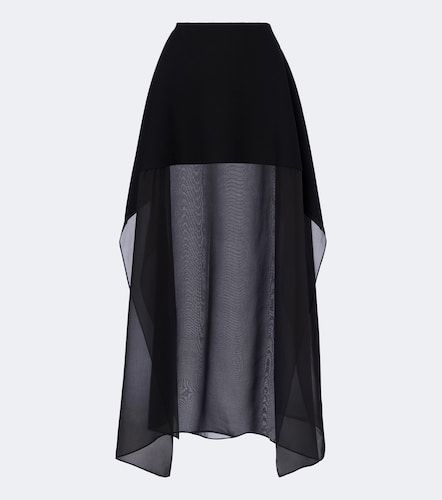 Maxirock aus Strick mit Seide - Sportmax - Modalova