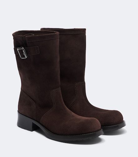 Prada Shard suede biker boots - Prada - Modalova
