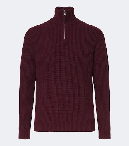 Wool and cashmere half-zip sweater - Allude - Modalova