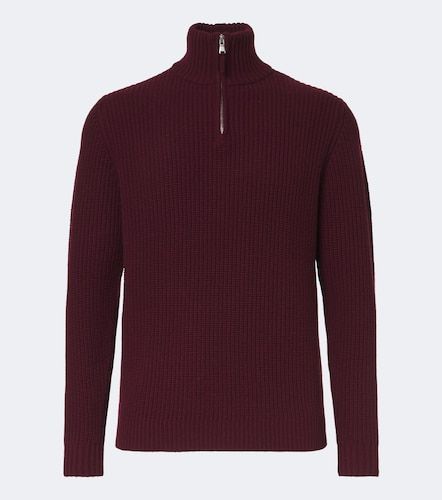 Wool and cashmere half-zip sweater - Allude - Modalova